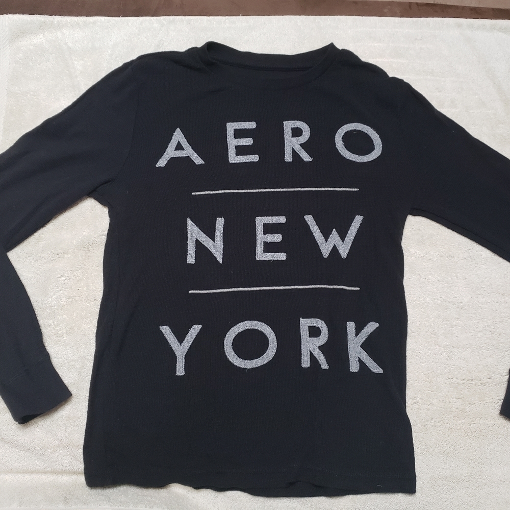 Aeropostale Long Sleeve Printed Thermal Tee